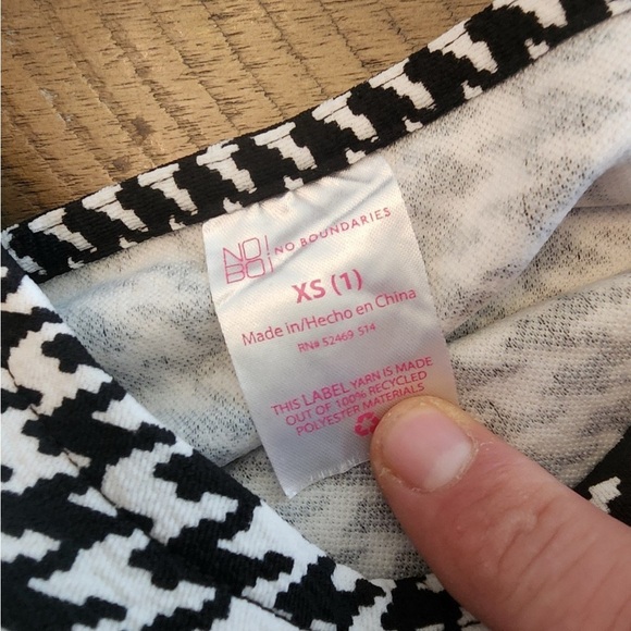 Nobo black and white mini romper size juniors xs - Picture 4 of 4